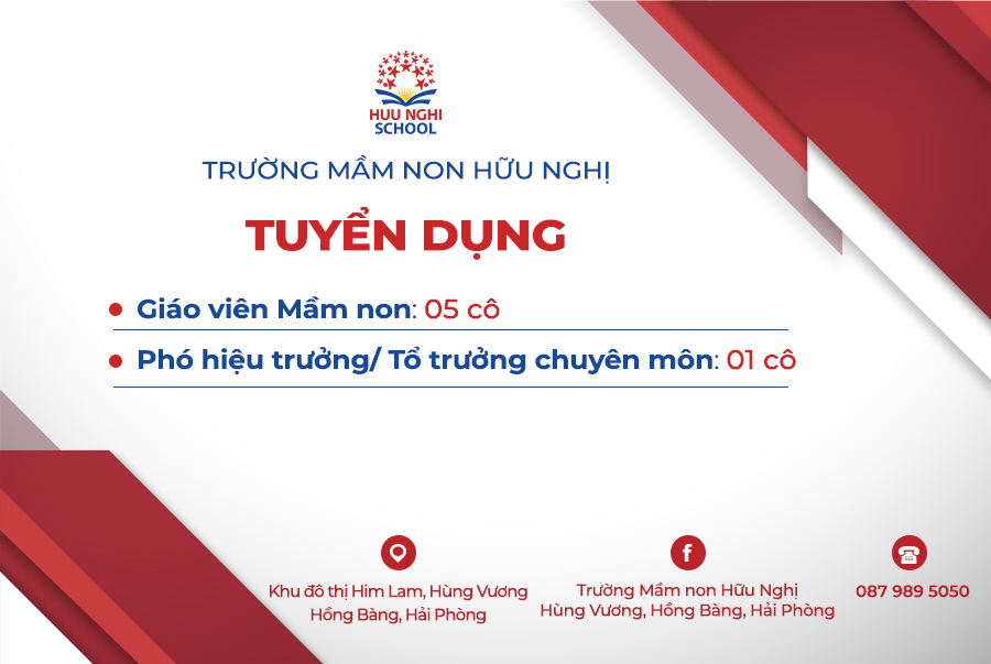 Thông báo tuyển dụng năm học 2023-2024