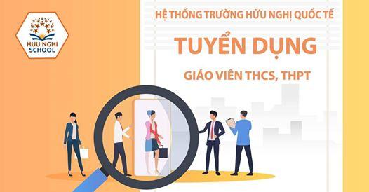 Hệ thống Trường Hữu Nghị Quốc tế tuyển dụng giáo viên